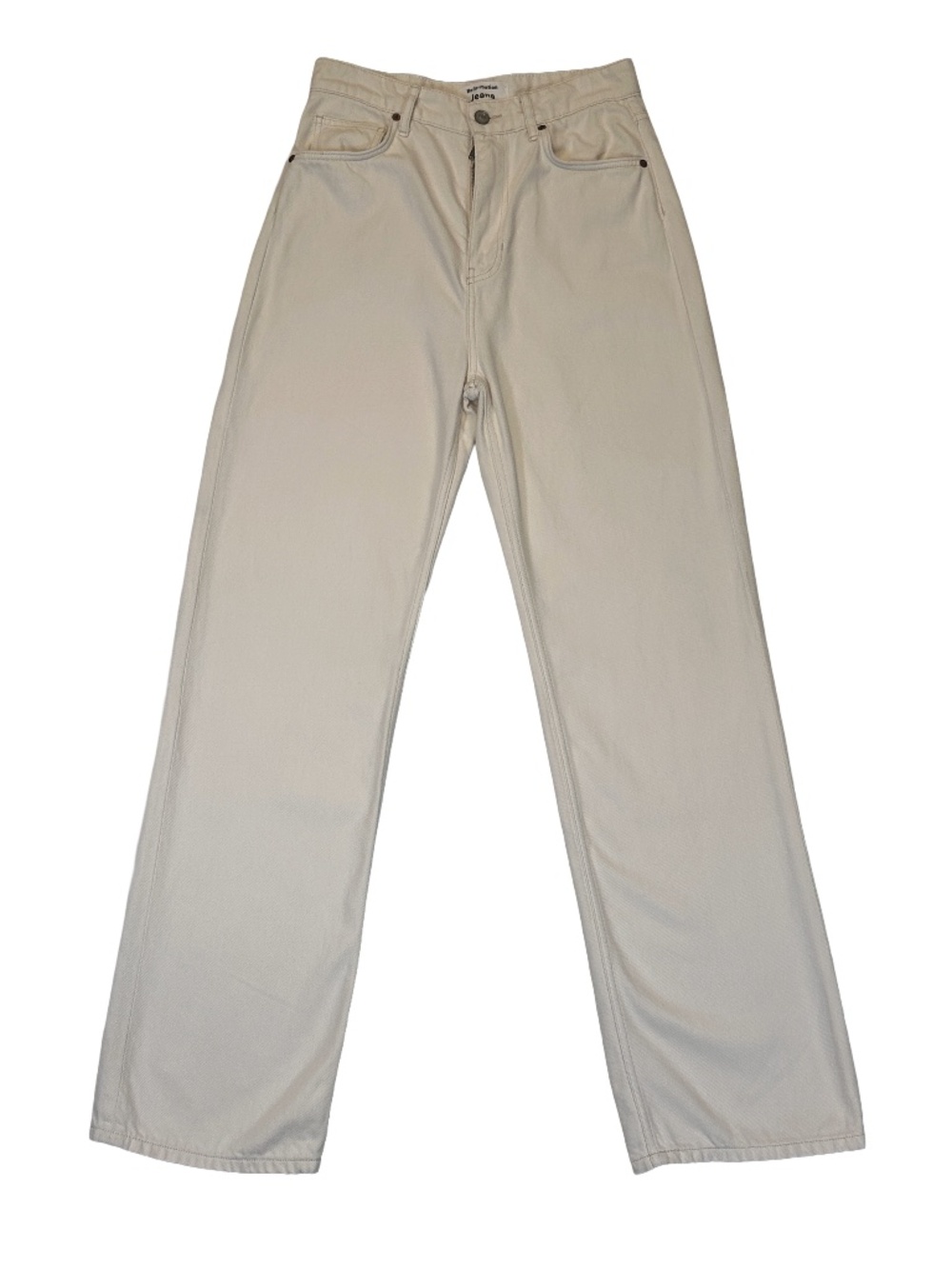 Reformation Wilder High Rise Wide Leg Jeans Fior Di Latte Cream Size 29